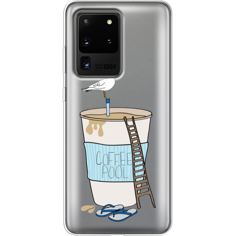 Прозрачный чехол BoxFace Samsung G988 Galaxy S20 Ultra Segull in Cofee Pool
