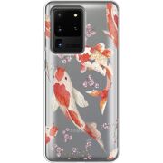 Прозрачный чехол BoxFace Samsung G988 Galaxy S20 Ultra Japanese Koi Fish