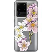 Прозрачный чехол BoxFace Samsung G988 Galaxy S20 Ultra Cherry Blossom