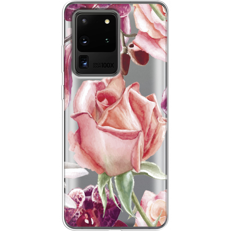 Прозрачный чехол BoxFace Samsung G988 Galaxy S20 Ultra Rose