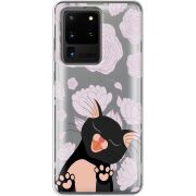 Прозрачный чехол BoxFace Samsung G988 Galaxy S20 Ultra Meow