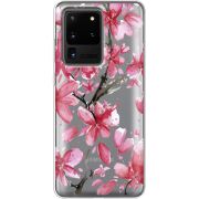 Прозрачный чехол BoxFace Samsung G988 Galaxy S20 Ultra Pink Magnolia