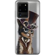 Прозрачный чехол BoxFace Samsung G988 Galaxy S20 Ultra Steampunk Cat