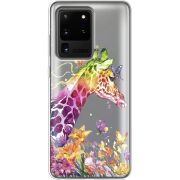 Прозрачный чехол BoxFace Samsung G988 Galaxy S20 Ultra Colorful Giraffe