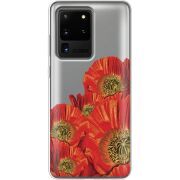 Прозрачный чехол BoxFace Samsung G988 Galaxy S20 Ultra Red Poppies