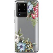 Прозрачный чехол BoxFace Samsung G988 Galaxy S20 Ultra Floral