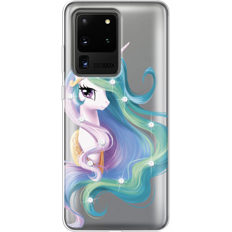Чехол со стразами Samsung G988 Galaxy S20 Ultra Unicorn Queen