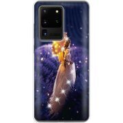 Чехол со стразами Samsung G988 Galaxy S20 Ultra Girl with Umbrella