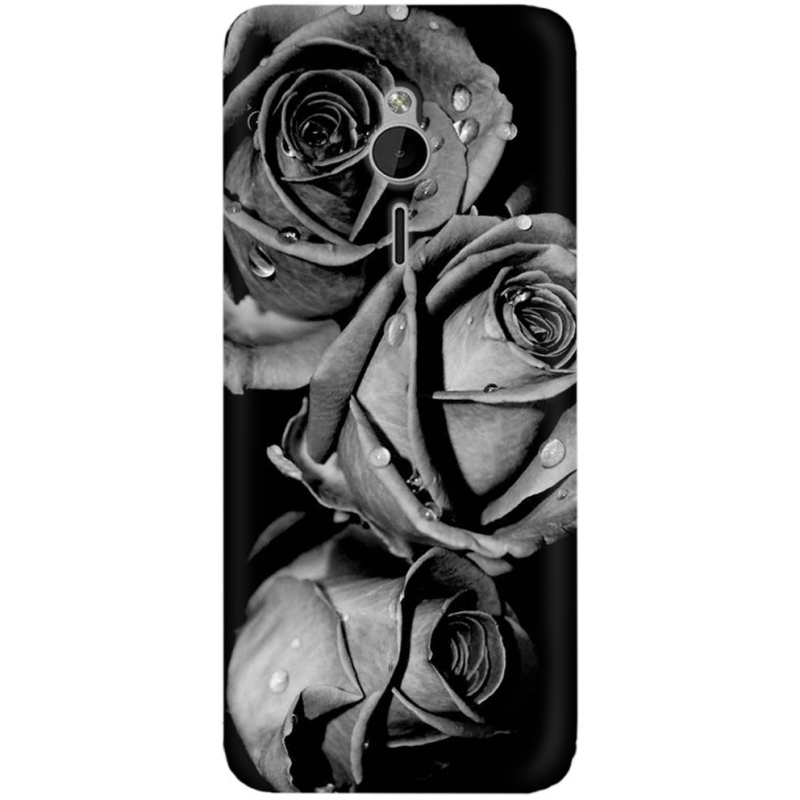 Чехол Uprint Nokia 230 Black and White Roses