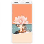Xiaomi Mi Power Bank 3 20000mAh (PLM18ZM) Белый с принтом 
