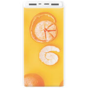 Xiaomi Mi Power Bank 3 20000mAh (PLM18ZM) Белый с принтом Yellow Mandarins
