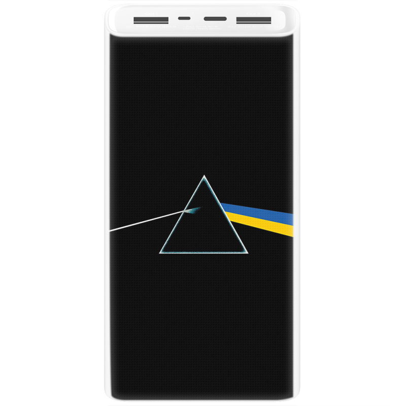 Xiaomi Mi Power Bank 3 20000mAh (PLM18ZM) Белый с принтом Pink Floyd Україна