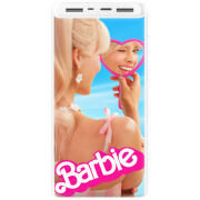 Xiaomi Mi Power Bank 3 20000mAh (PLM18ZM) Белый с принтом Barbie 2023