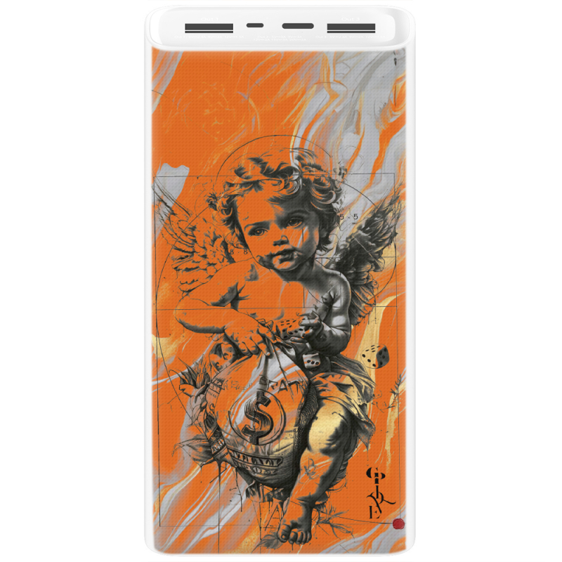 Xiaomi Mi Power Bank 3 20000mAh (PLM18ZM) Белый с принтом 