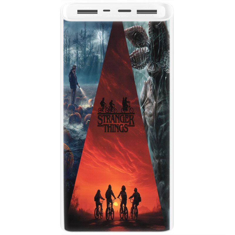 Xiaomi Mi Power Bank 3 20000mAh (PLM18ZM) Белый с принтом 