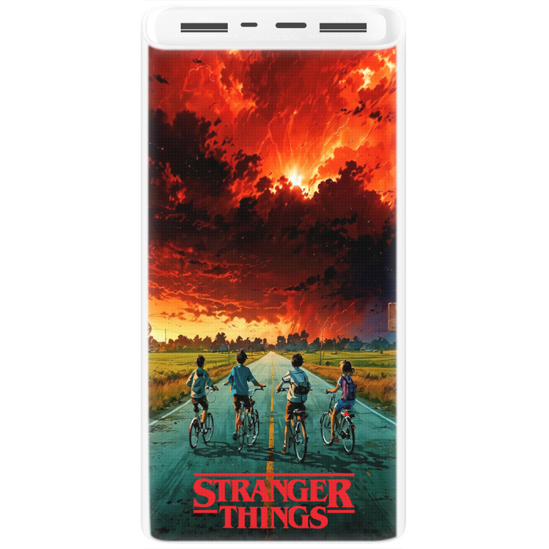 Xiaomi Mi Power Bank 3 20000mAh (PLM18ZM) Белый с принтом 