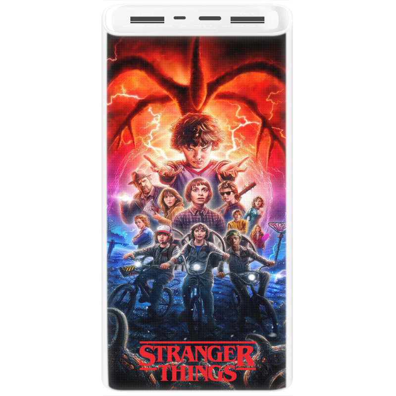 Xiaomi Mi Power Bank 3 20000mAh (PLM18ZM) Белый с принтом 