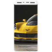 Xiaomi Mi Power Bank 3 20000mAh (PLM18ZM) Белый с принтом Corvette Z06