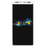 Xiaomi Mi Power Bank 3 20000mAh (PLM18ZM) Белый с принтом Eyes in the Dark