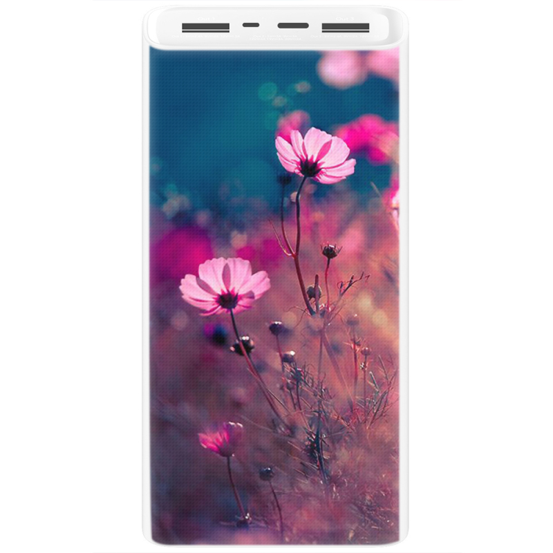 Xiaomi Mi Power Bank 3 20000mAh (PLM18ZM) Белый с принтом 