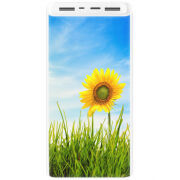 Xiaomi Mi Power Bank 3 20000mAh (PLM18ZM) Белый с принтом Sunflower Heaven