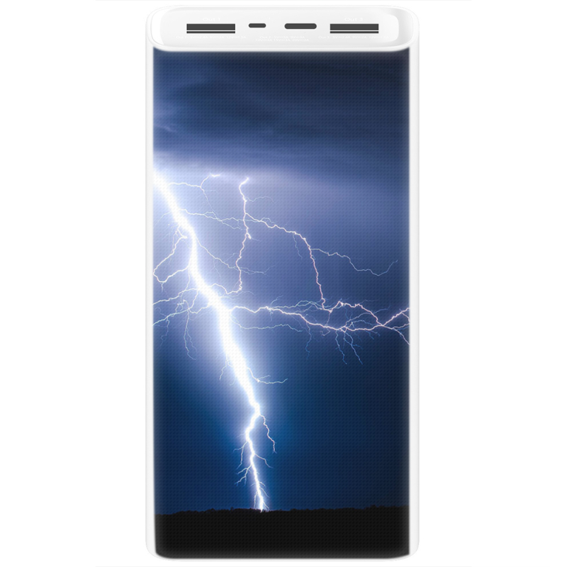 Xiaomi Mi Power Bank 3 20000mAh (PLM18ZM) Белый с принтом 