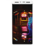 Xiaomi Mi Power Bank 3 20000mAh (PLM18ZM) Белый с принтом 