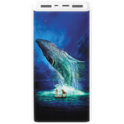 Xiaomi Mi Power Bank 3 20000mAh (PLM18ZM) Белый с принтом Sea Giant