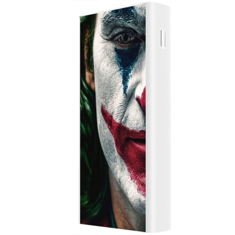 Xiaomi Mi Power Bank 3 20000mAh (PLM18ZM) Белый с принтом Joker Background
