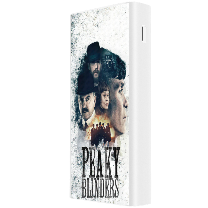 Xiaomi Mi Power Bank 3 20000mAh (PLM18ZM) Белый с принтом Peaky Blinders Poster