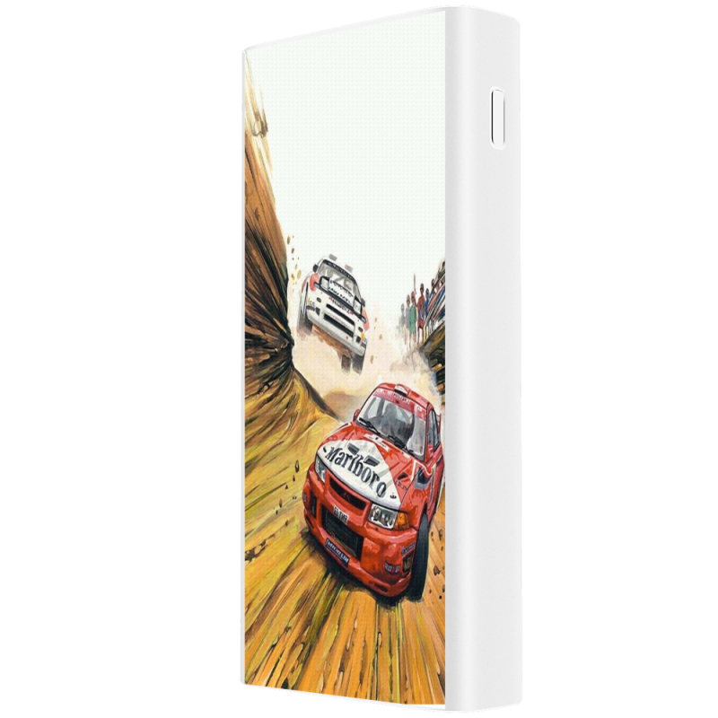 Xiaomi Mi Power Bank 3 20000mAh (PLM18ZM) Белый с принтом Rally