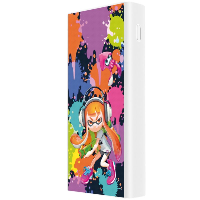 Xiaomi Mi Power Bank 3 20000mAh (PLM18ZM) Белый с принтом Splatoon Inklings