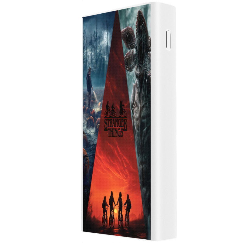 Xiaomi Mi Power Bank 3 20000mAh (PLM18ZM) Белый с принтом 