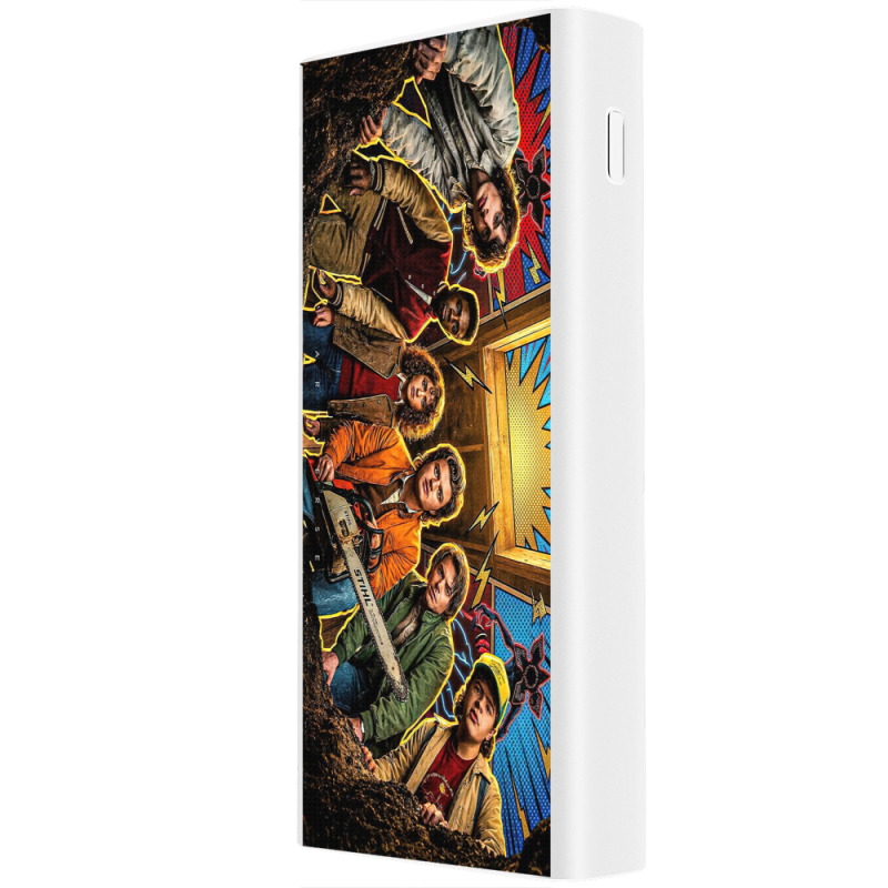 Xiaomi Mi Power Bank 3 20000mAh (PLM18ZM) Белый с принтом 