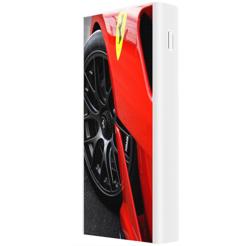 Xiaomi Mi Power Bank 3 20000mAh (PLM18ZM) Белый с принтом Ferrari 599XX