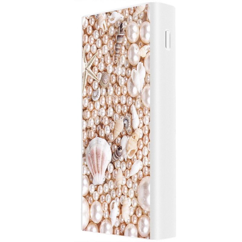 Xiaomi Mi Power Bank 3 20000mAh (PLM18ZM) Белый с принтом 