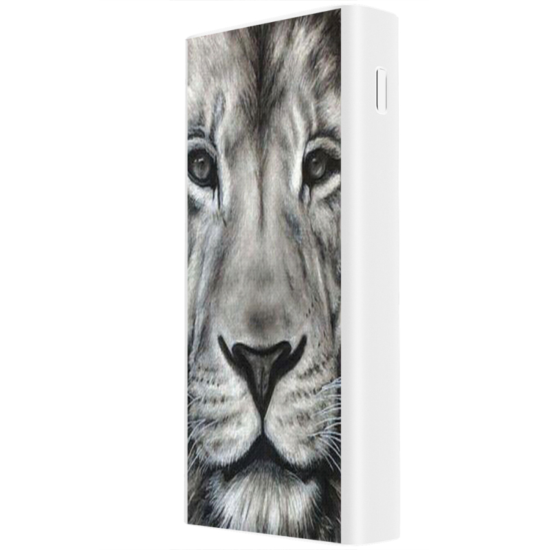 Xiaomi Mi Power Bank 3 20000mAh (PLM18ZM) Белый с принтом 
