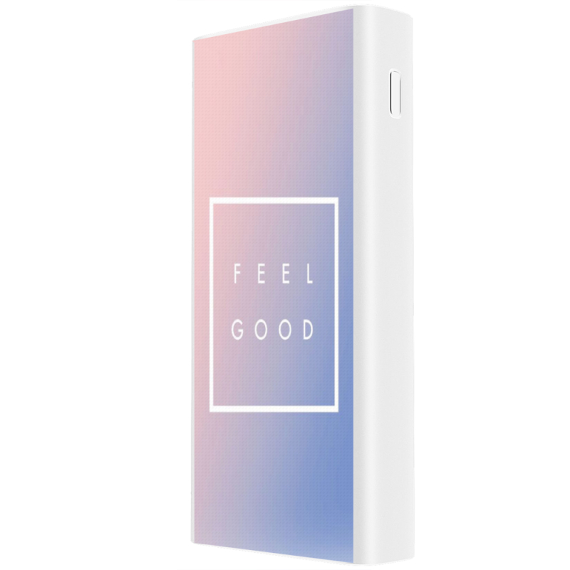 Xiaomi Mi Power Bank 3 20000mAh (PLM18ZM) Белый с принтом 