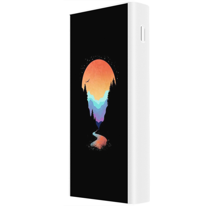 Xiaomi Mi Power Bank 3 20000mAh (PLM18ZM) Белый с принтом 