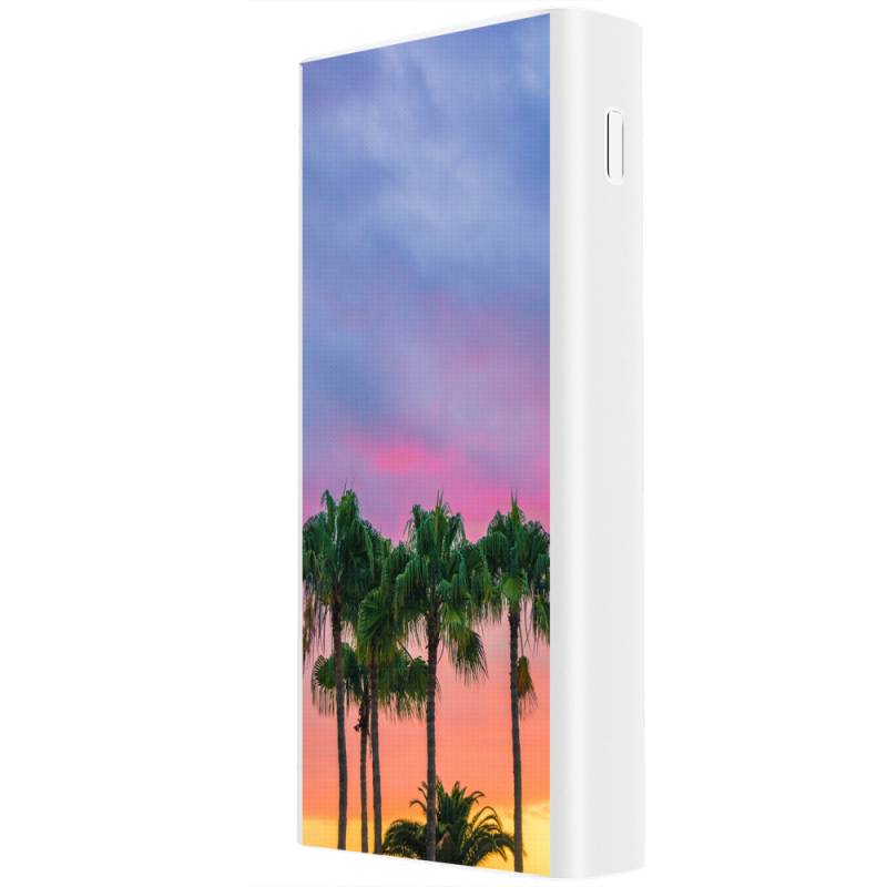 Xiaomi Mi Power Bank 3 20000mAh (PLM18ZM) Белый с принтом 