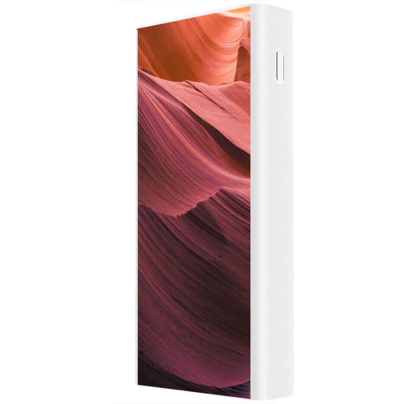 Xiaomi Mi Power Bank 3 20000mAh (PLM18ZM) Белый с принтом 