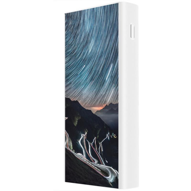 Xiaomi Mi Power Bank 3 20000mAh (PLM18ZM) Белый с принтом Night Lights