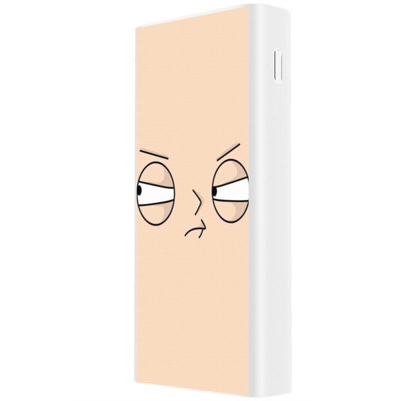 Xiaomi Mi Power Bank 3 20000mAh (PLM18ZM) Белый с принтом 