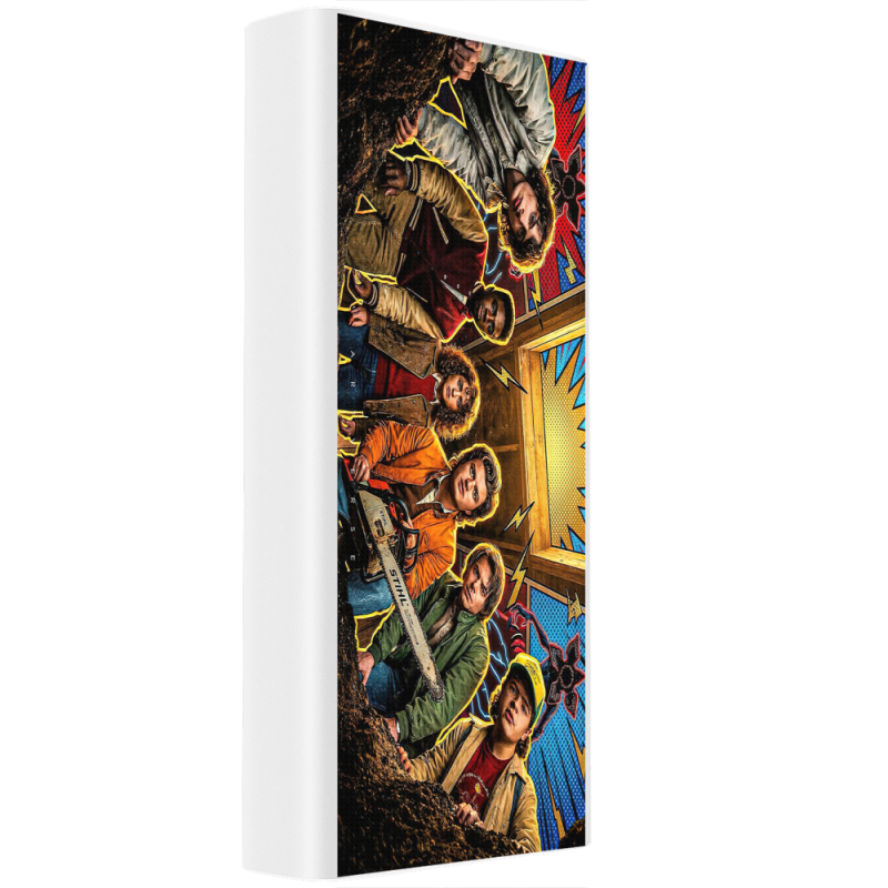 Xiaomi Mi Power Bank 3 20000mAh (PLM18ZM) Белый с принтом 