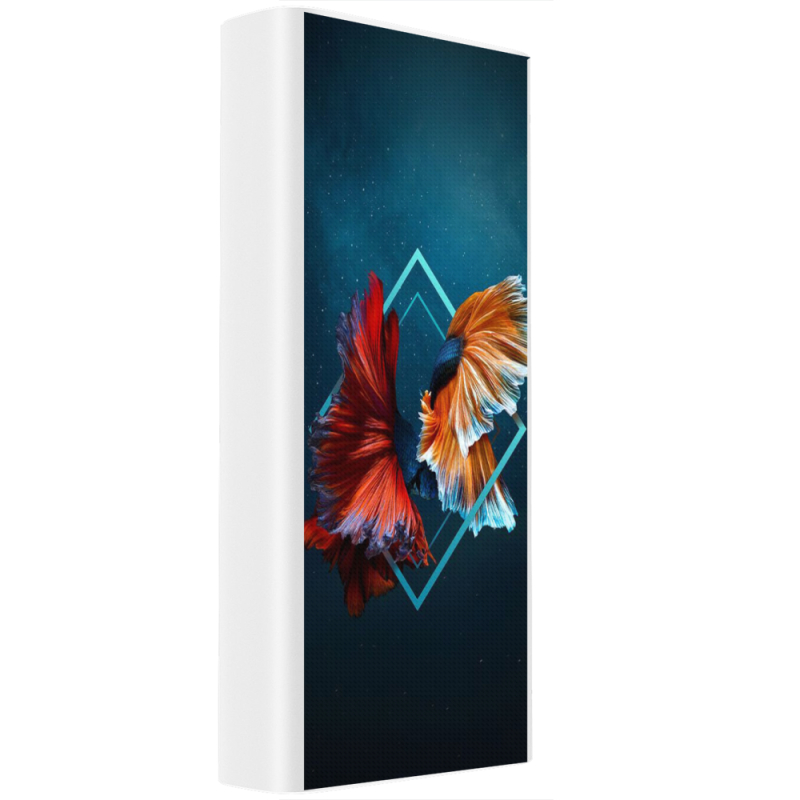 Xiaomi Mi Power Bank 3 20000mAh (PLM18ZM) Белый с принтом 