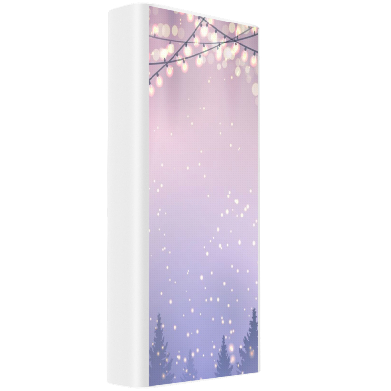Xiaomi Mi Power Bank 3 20000mAh (PLM18ZM) Белый с принтом 