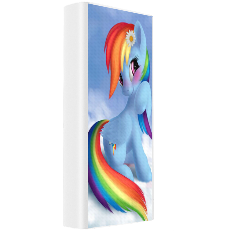 Xiaomi Mi Power Bank 3 20000mAh (PLM18ZM) Белый с принтом My Little Pony Rainbow Dash