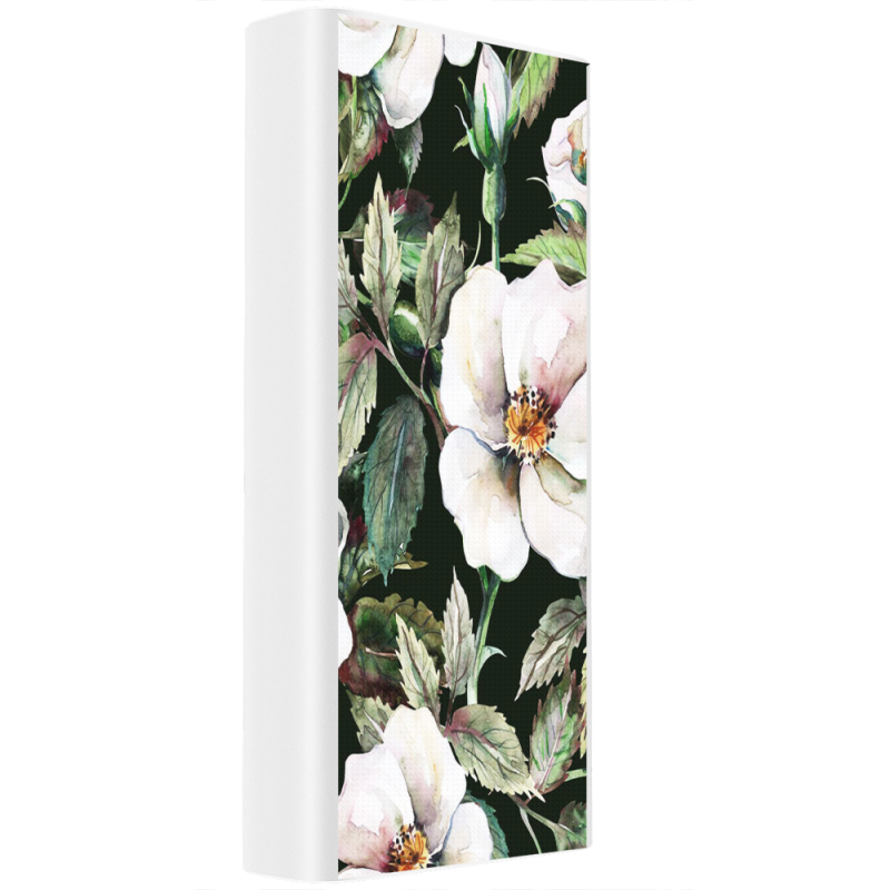 Xiaomi Mi Power Bank 3 20000mAh (PLM18ZM) Белый с принтом Blossom Roses