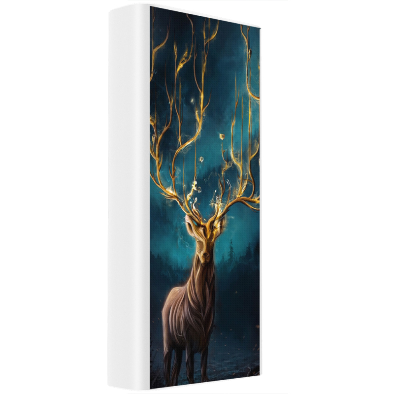 Xiaomi Mi Power Bank 3 20000mAh (PLM18ZM) Белый с принтом Fairy Deer