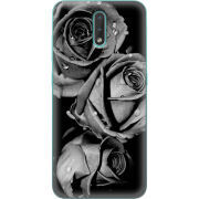 Чехол BoxFace Nokia 2.3 Black and White Roses